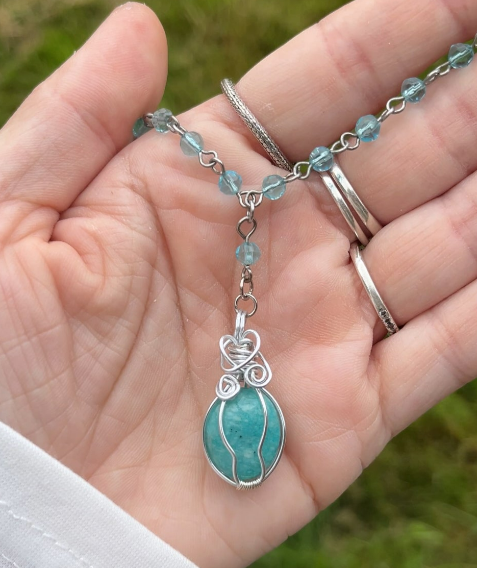 Amazonite Wrap Necklace