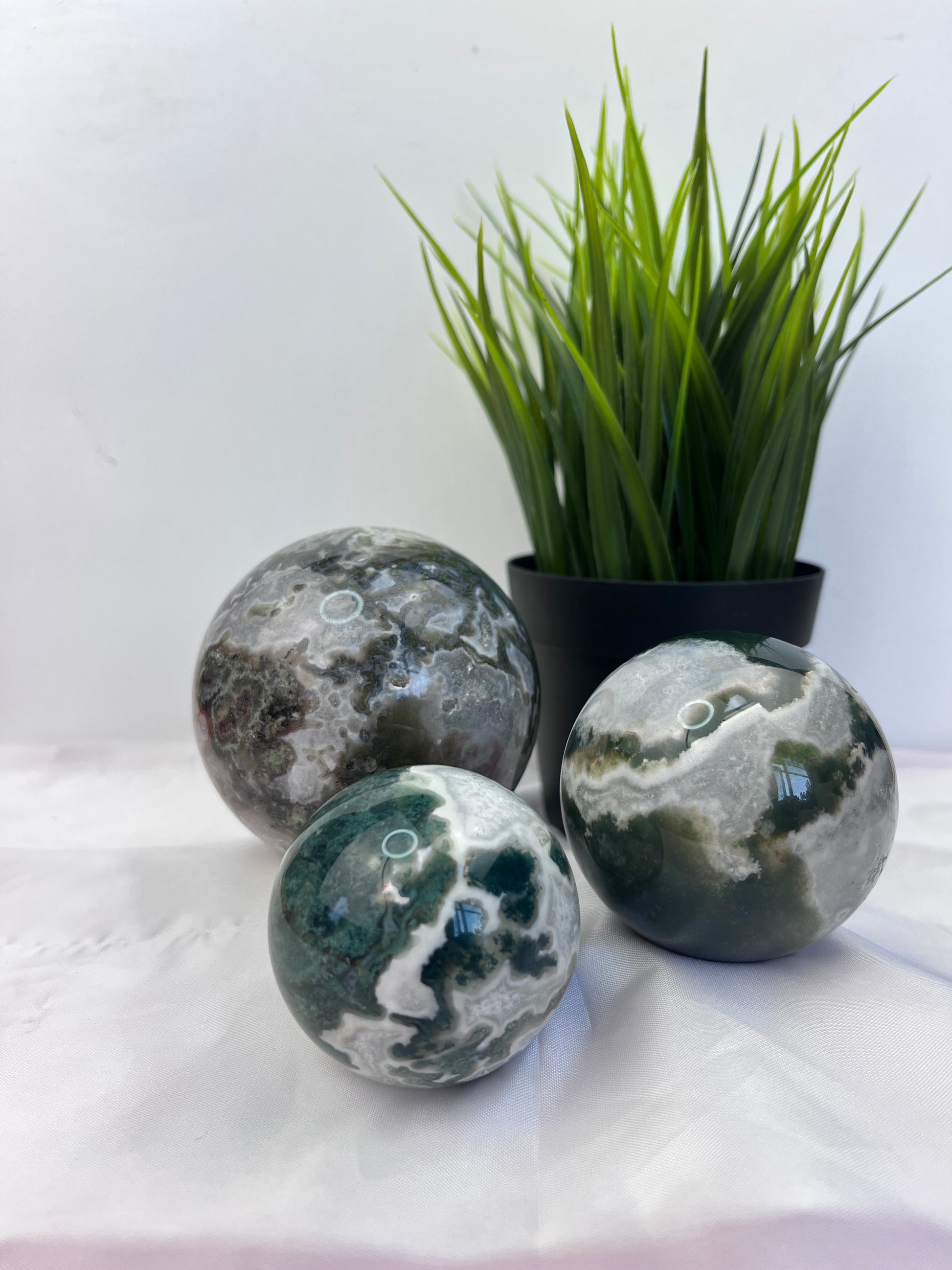 Moss Agate Spheres