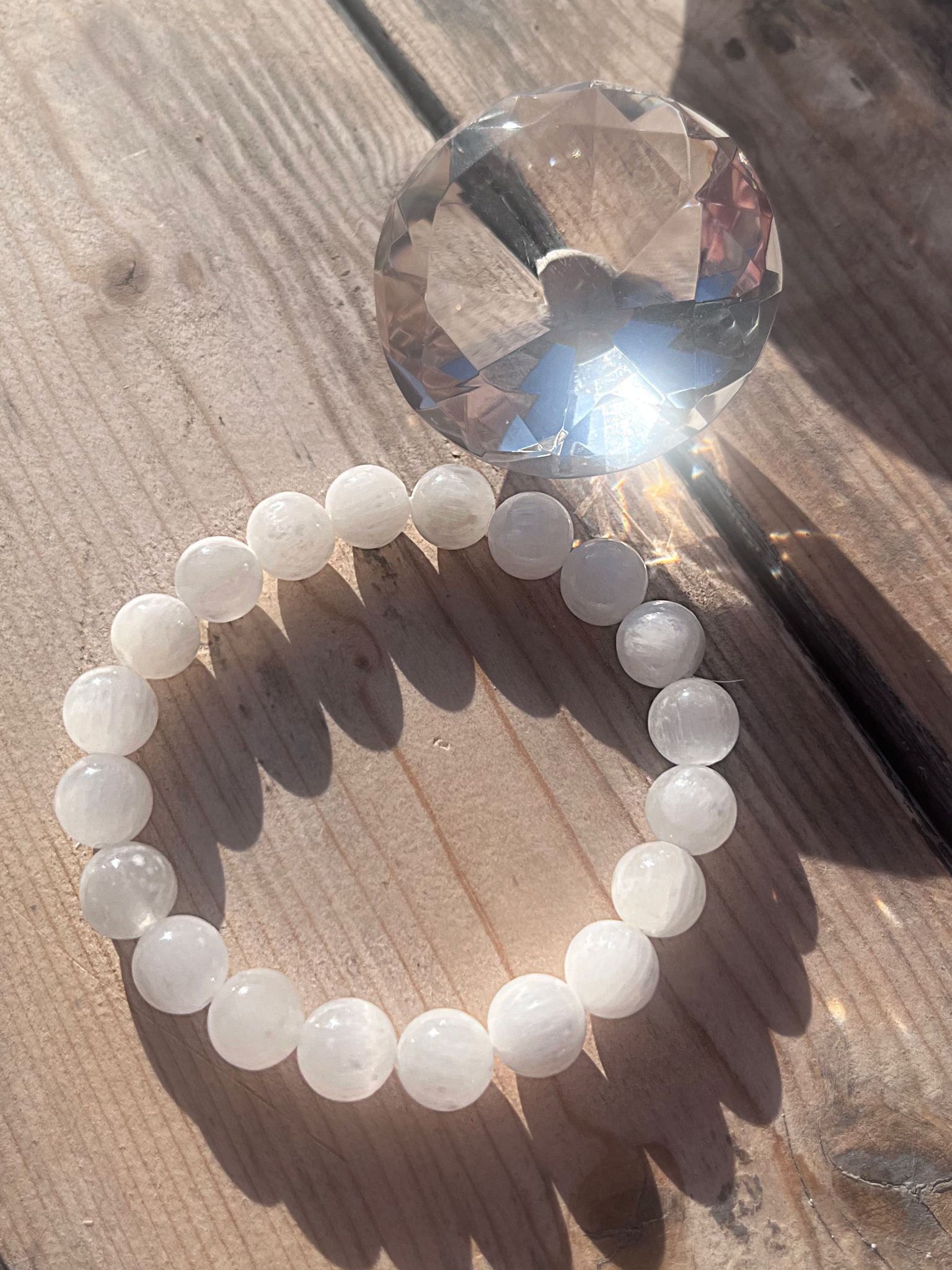 10mm Selenite Bracelet