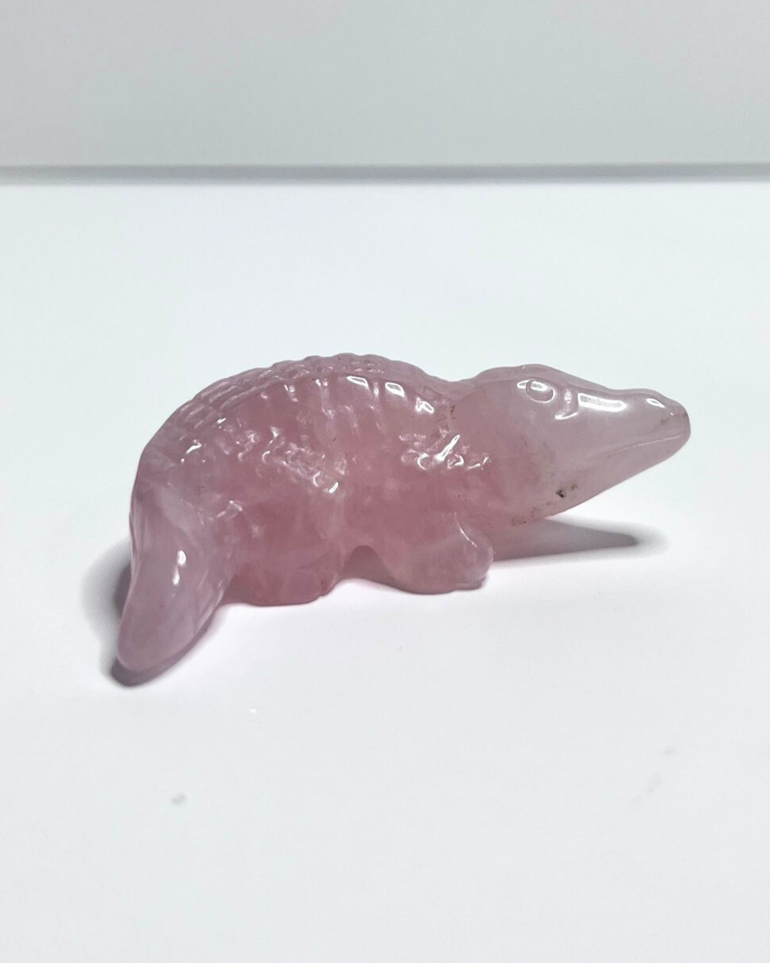 Rose Quartz Crocodile