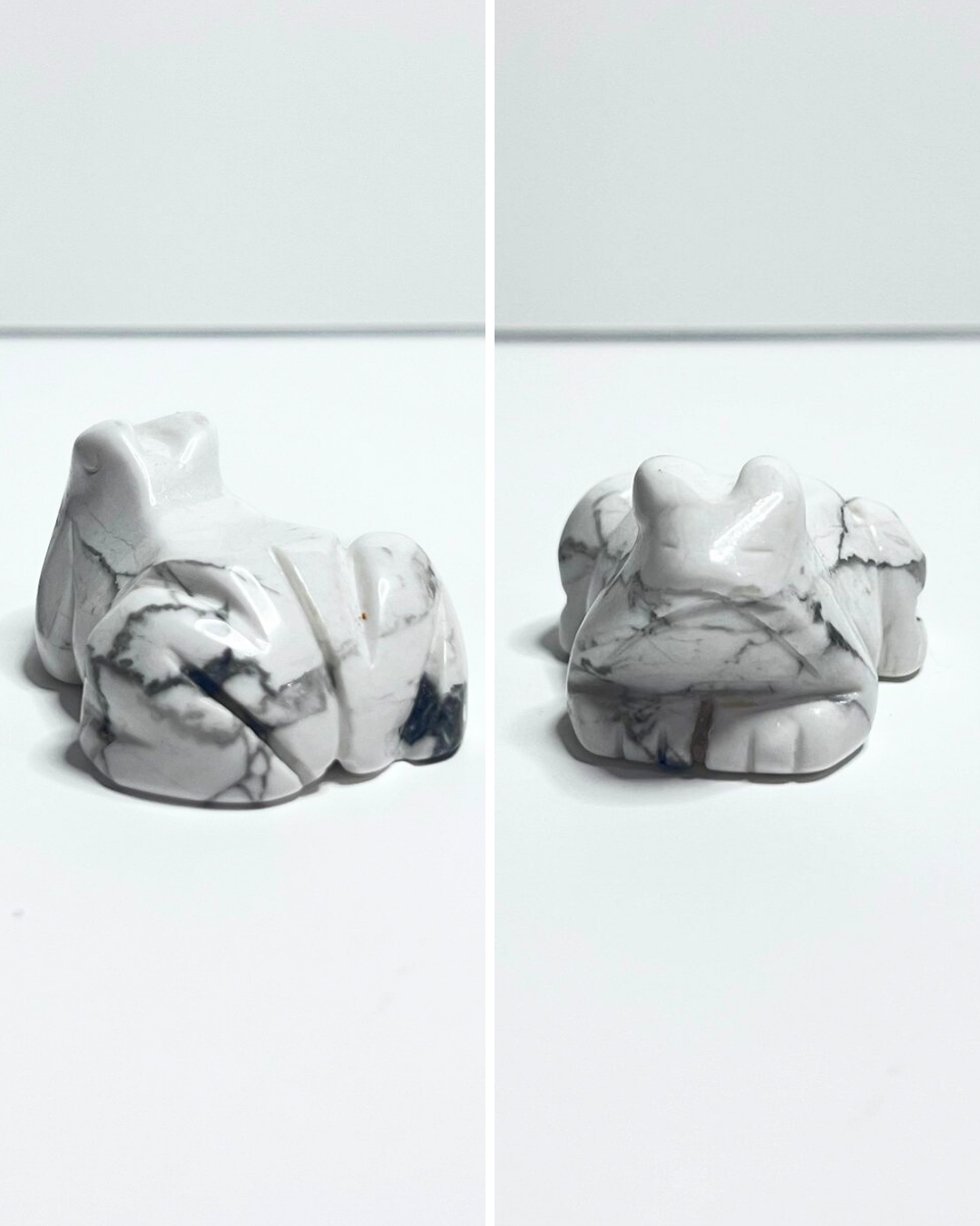 Howlite Frog