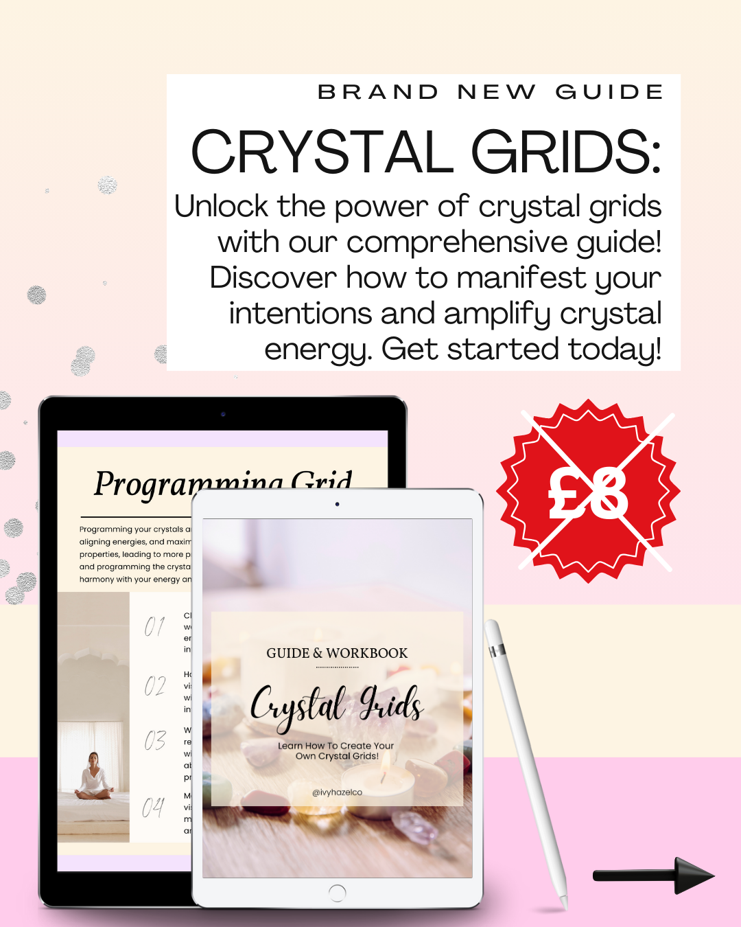 BUNDLE DEAL! Spell Jar & Crystal Grid Guides