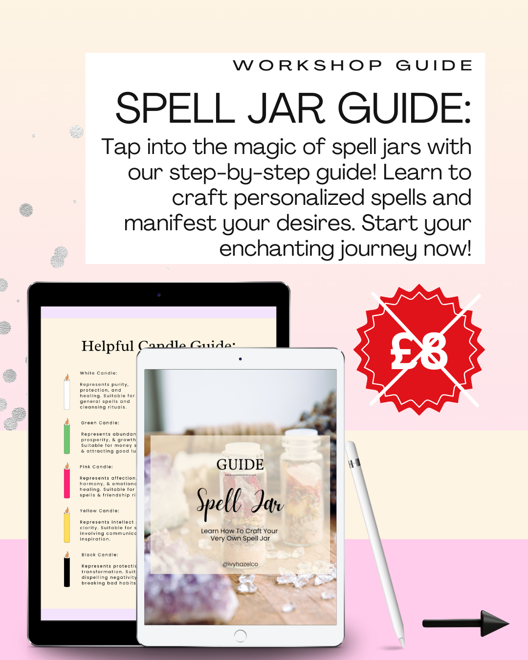 BUNDLE DEAL! Spell Jar & Crystal Grid Guides