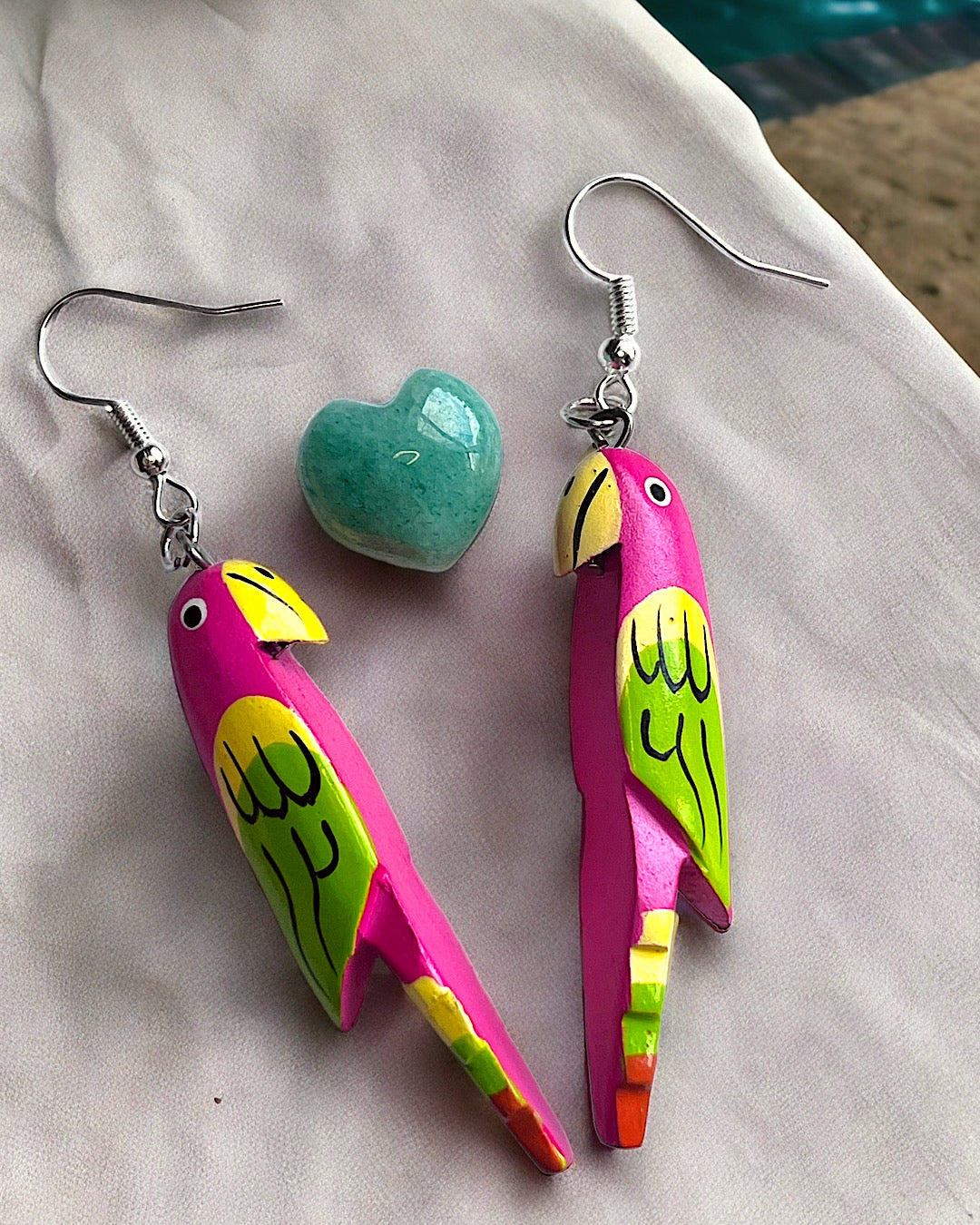 Tropical Parrot Earrings
