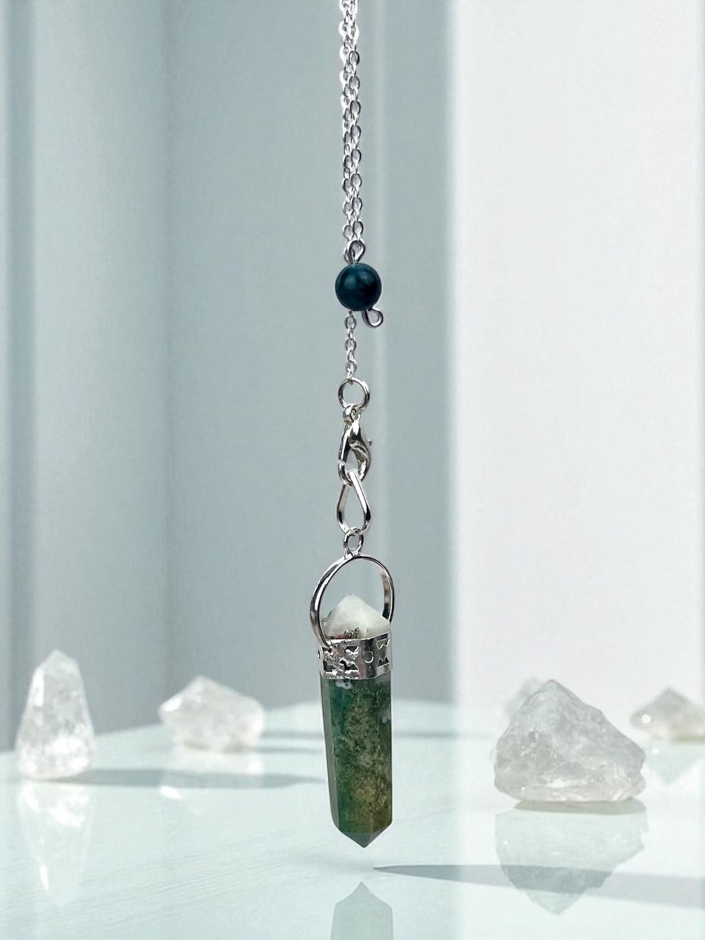Moss Agate Pendulum