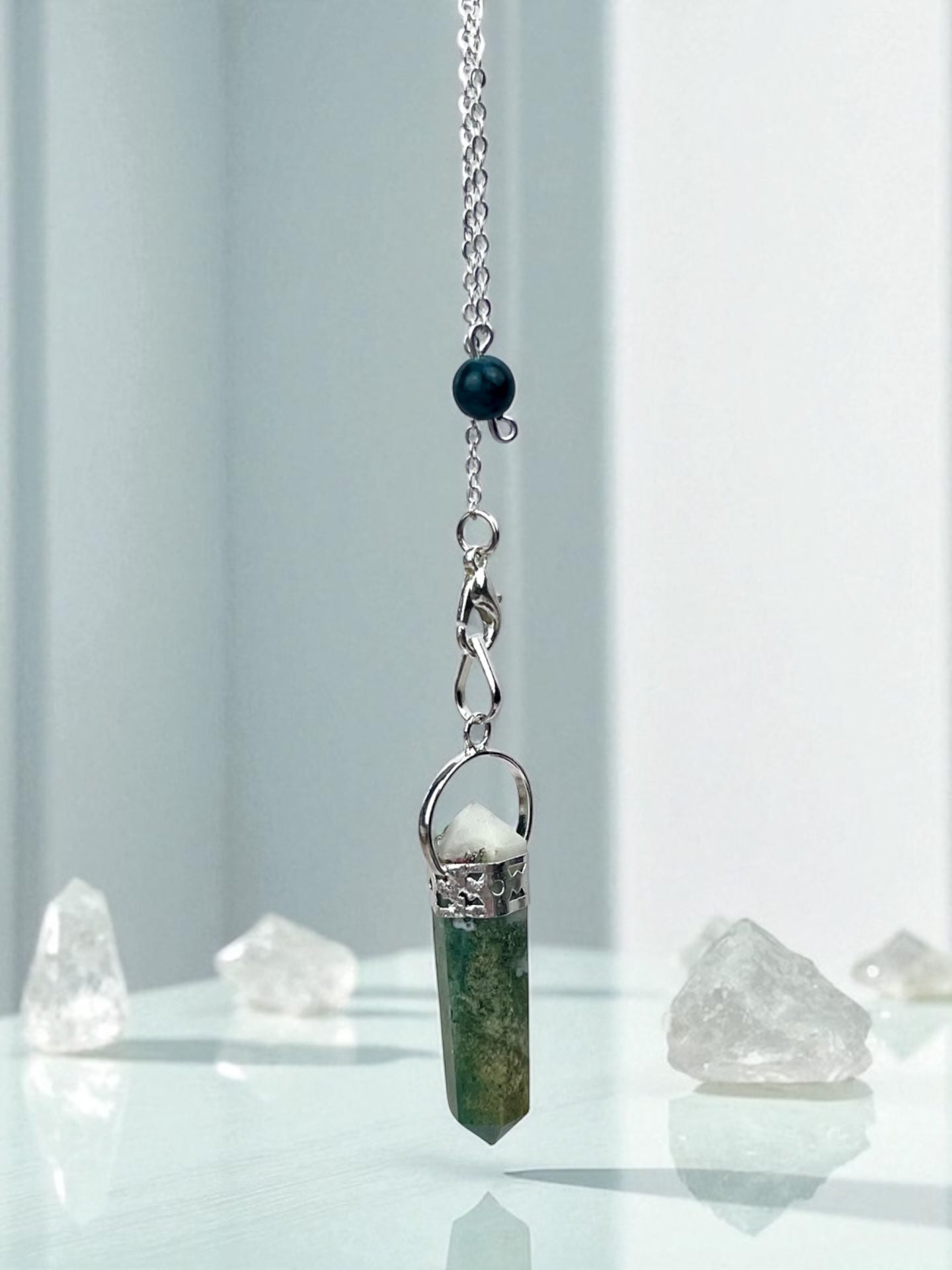 Moss Agate Pendulum