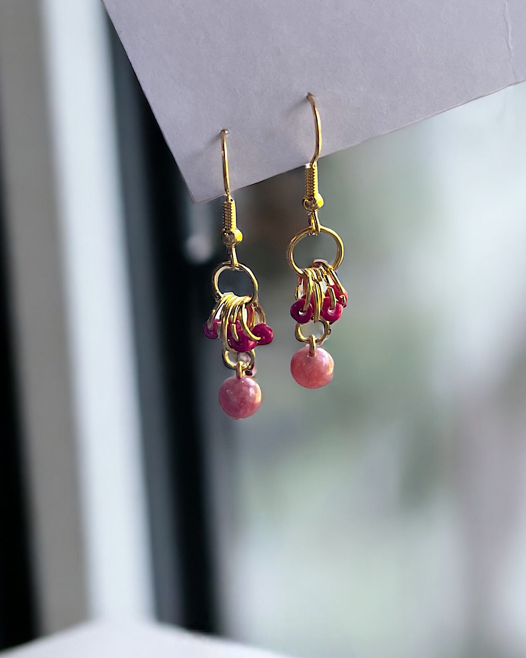 Strawberry Quartz Earrings