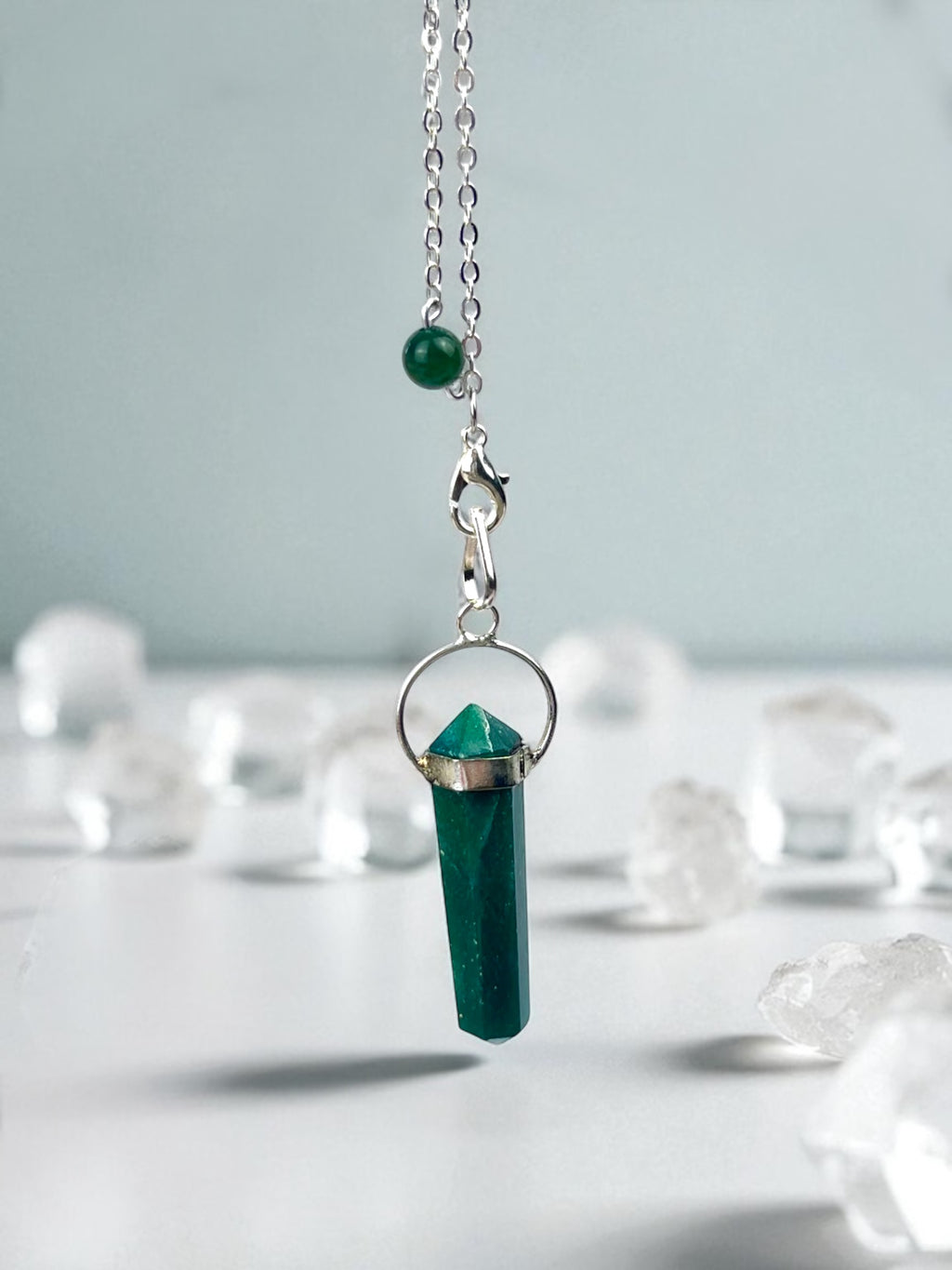 Green Mica Pendulum