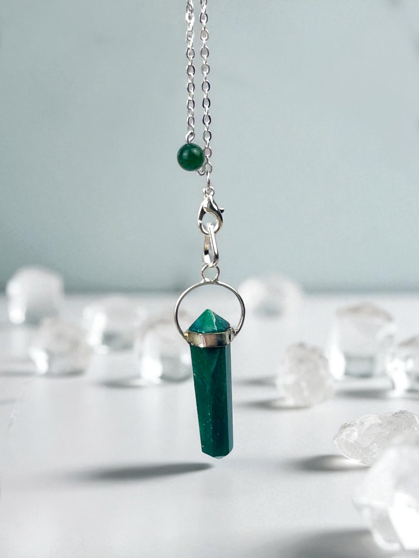 Green Mica Pendulum