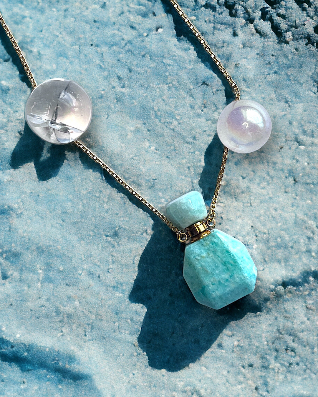Amazonite Bottle Necklace