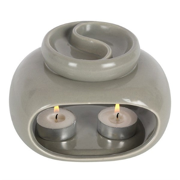 GREY DOUBLE BURNER