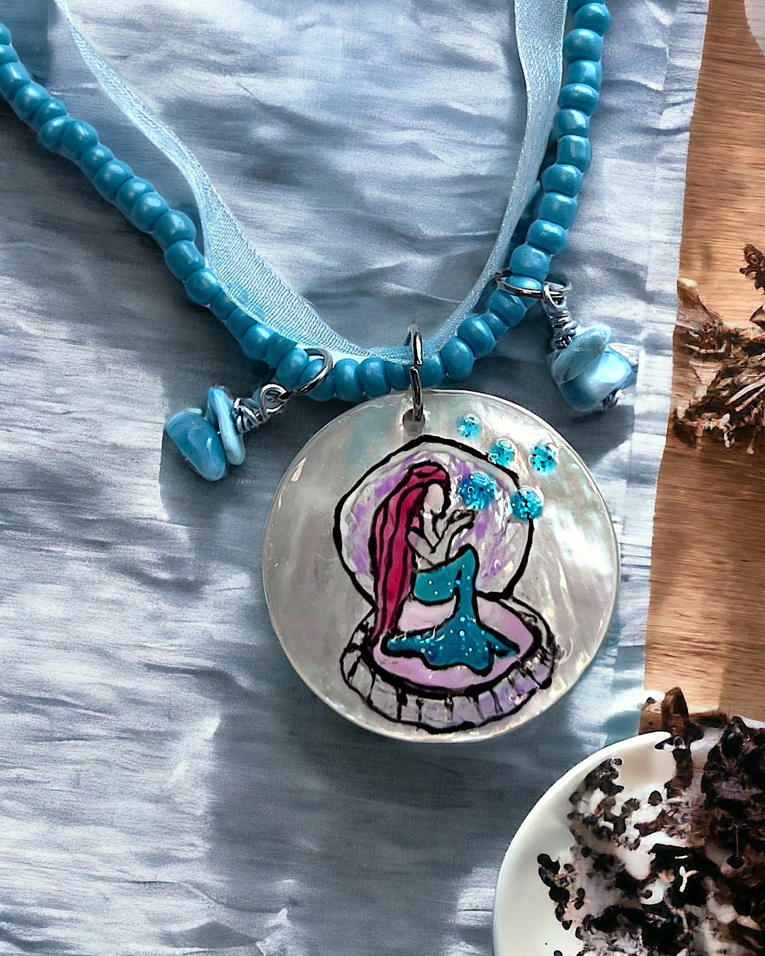 Larimar Mermaid Necklace
