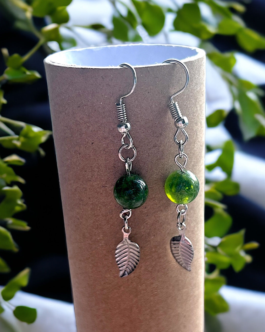 Serpentine Leaf Earrings