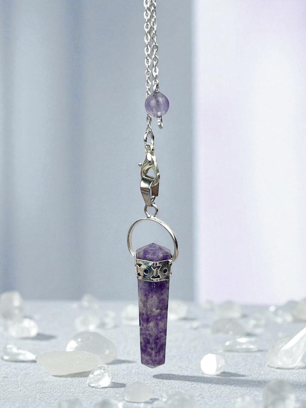 Lepidolite Pendulum