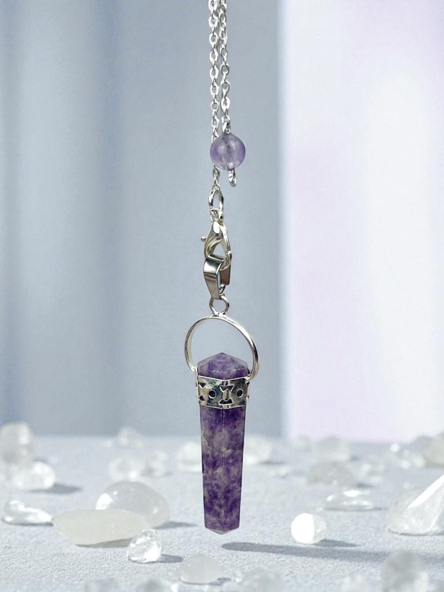 Lepidolite Pendulum
