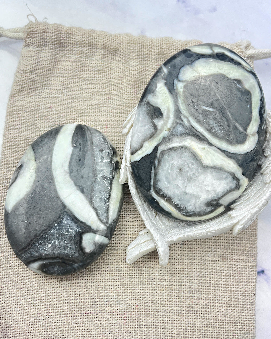 Zebra Jasper Flat Palms
