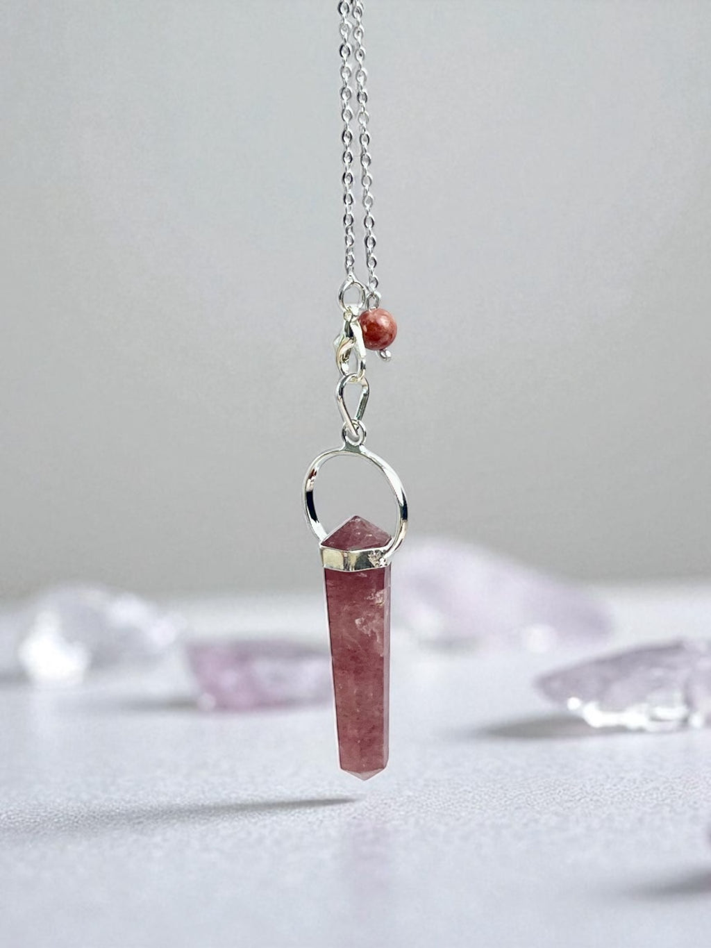 Strawberry Quartz Pendulum