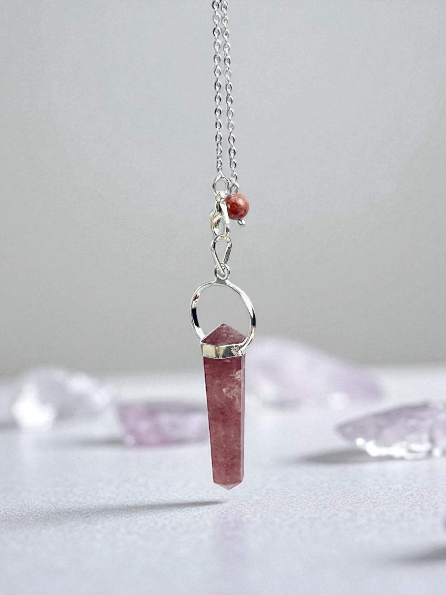 Strawberry Quartz Pendulum