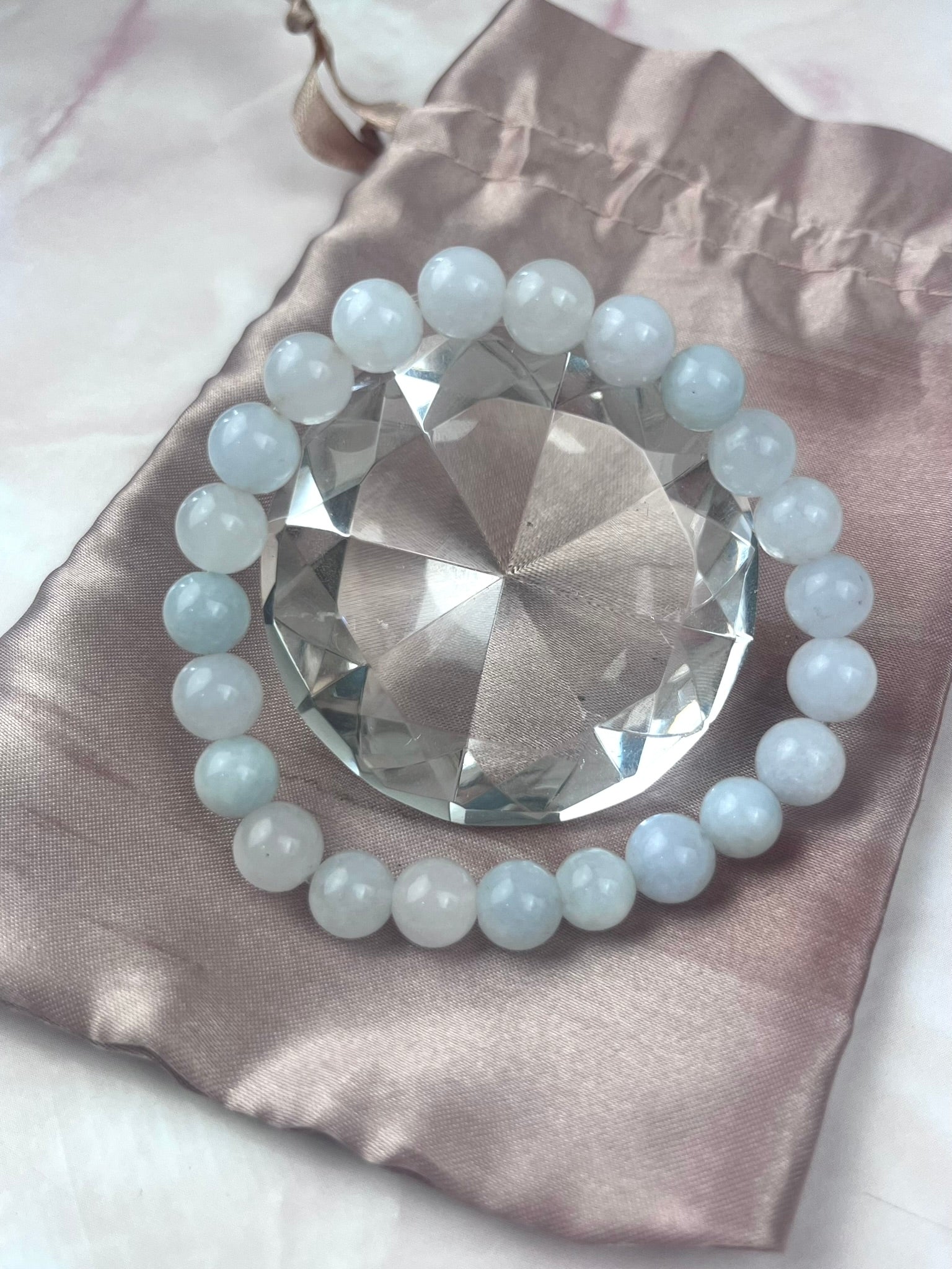 8mm Blue Calcite Bracelet