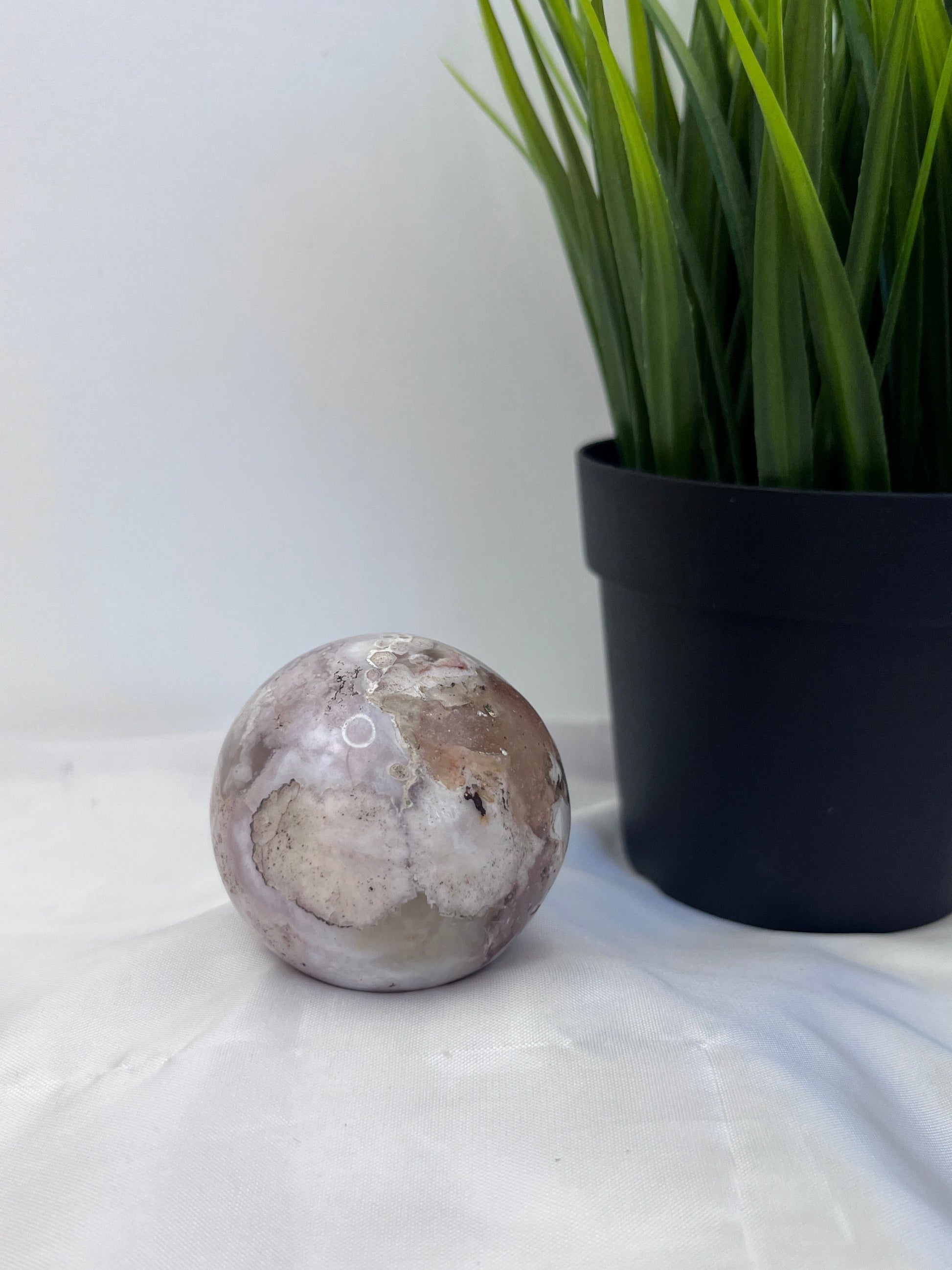 Flower Agate Sphere