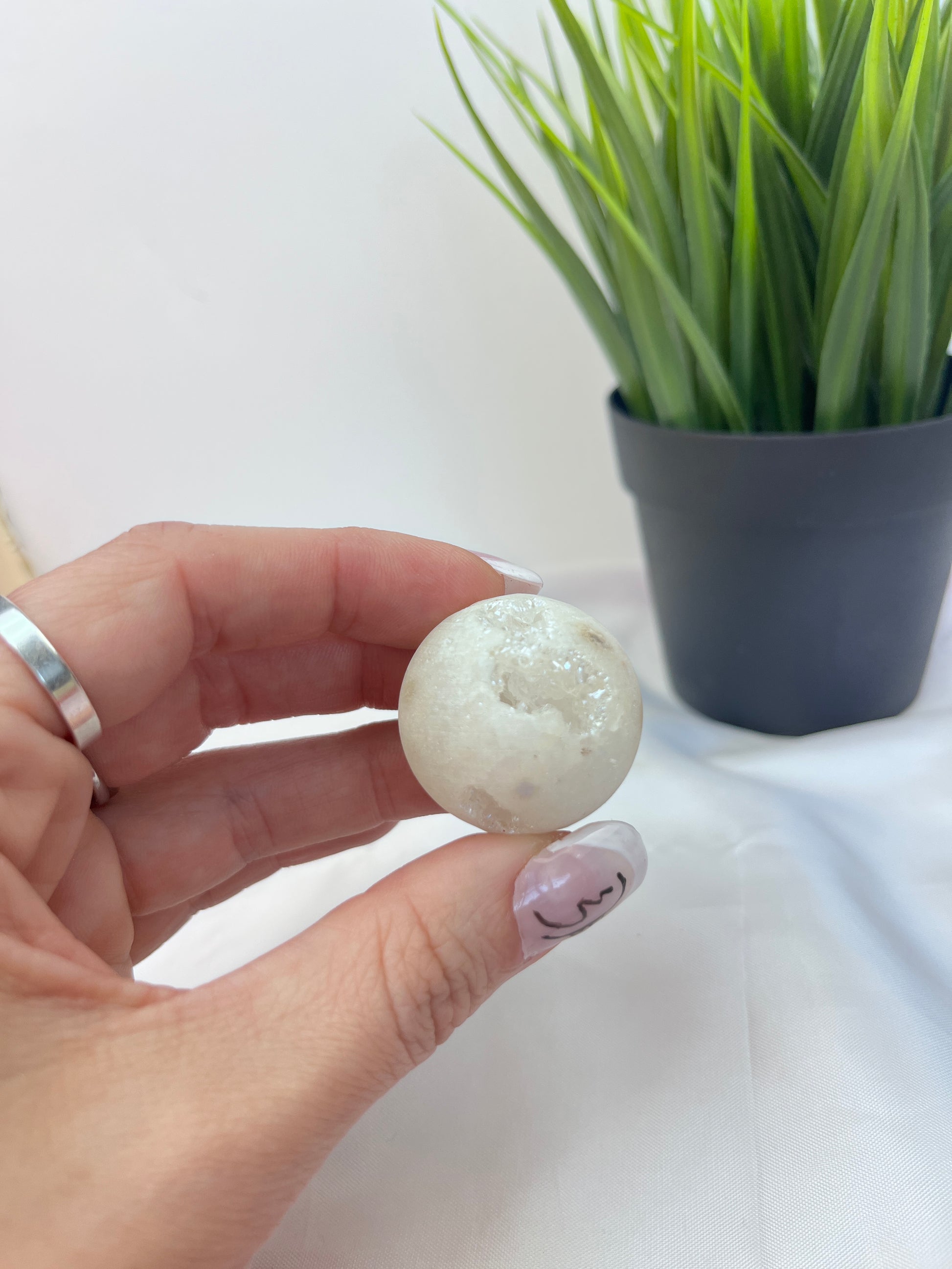 Saharan Angel Aura Druzy Sphere