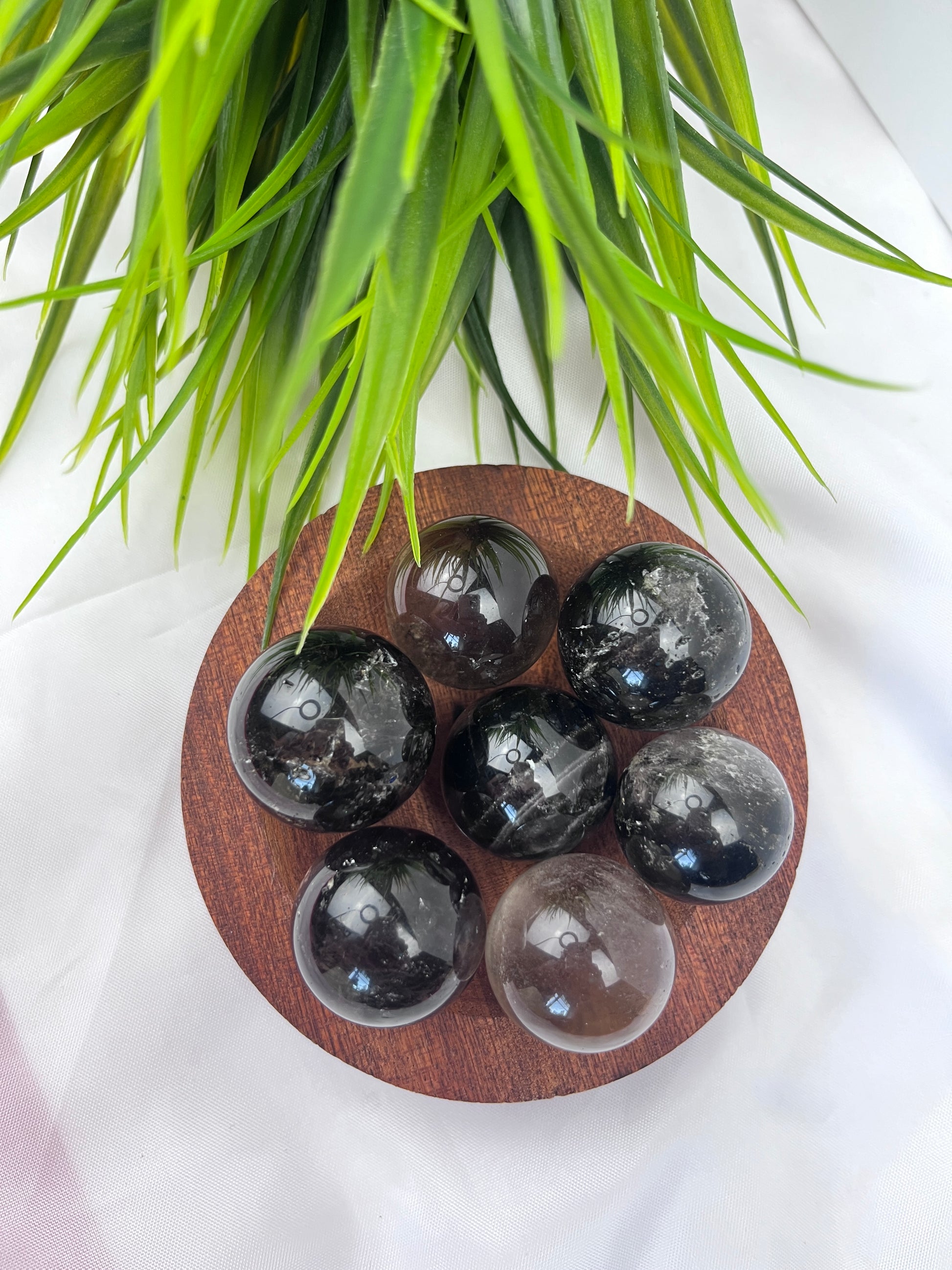 Smoky Quartz Spheres