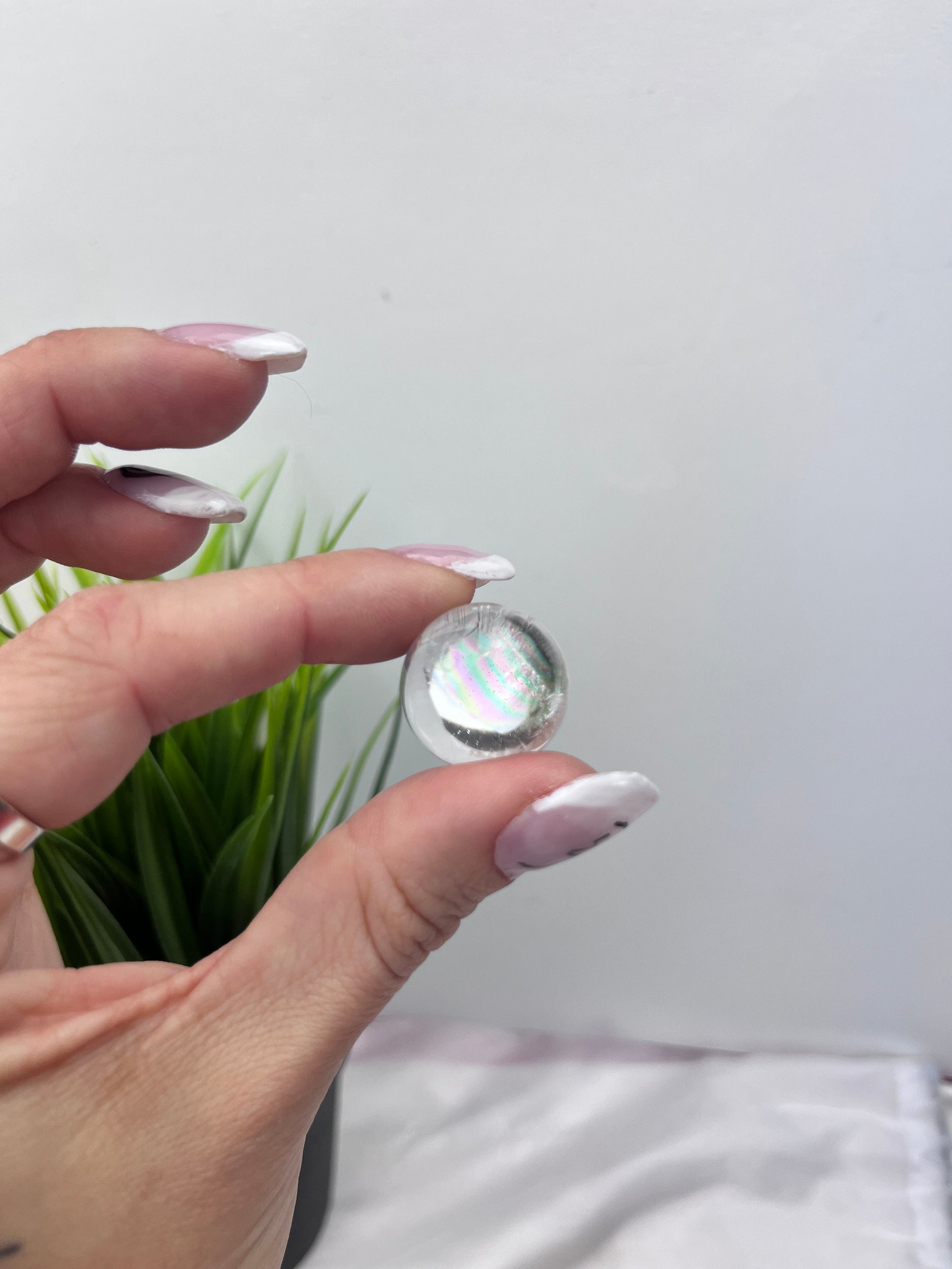 Rainbow Clear Quartz Sphere