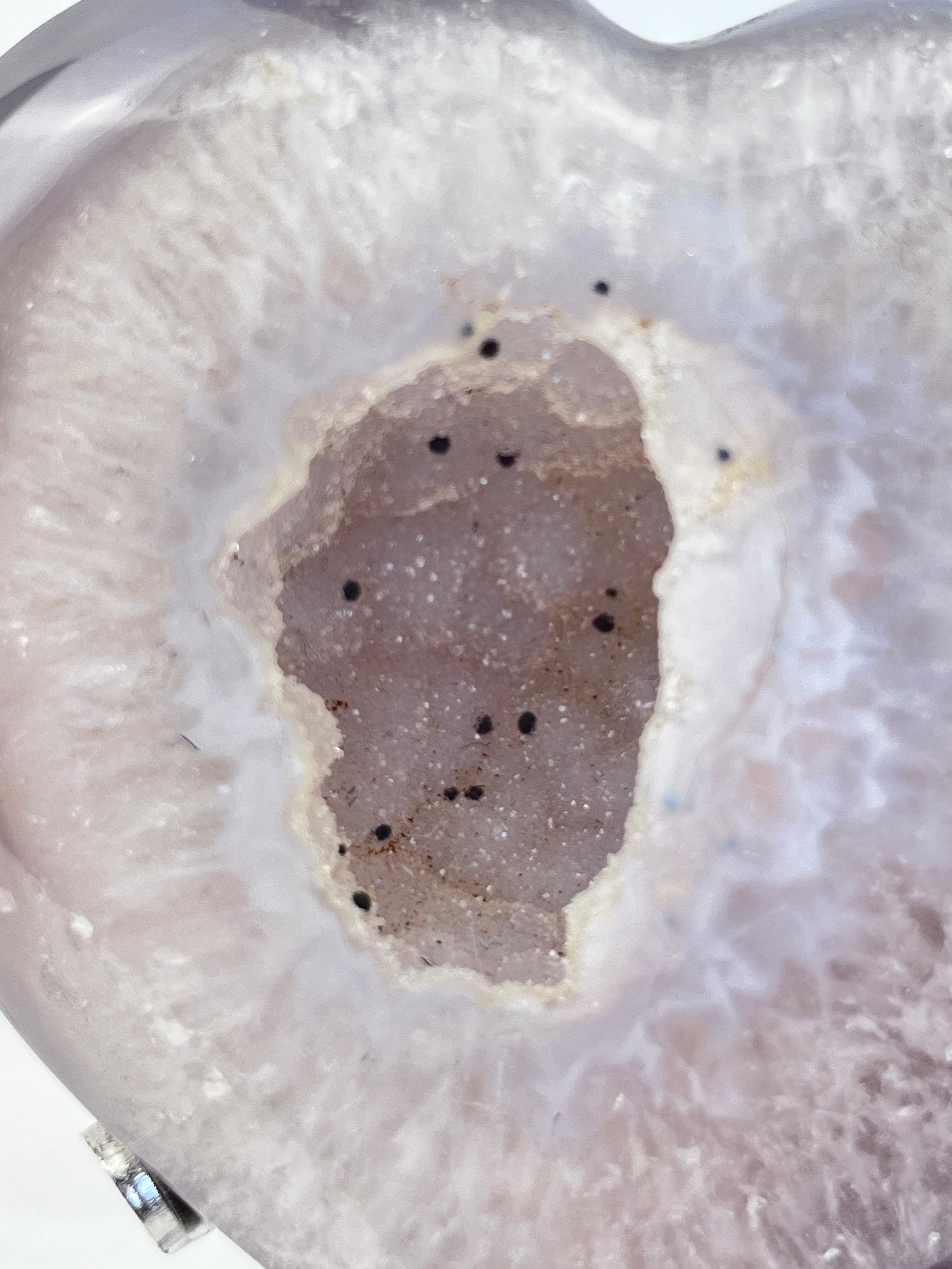 Druzy Dendritic Agate Hearts
