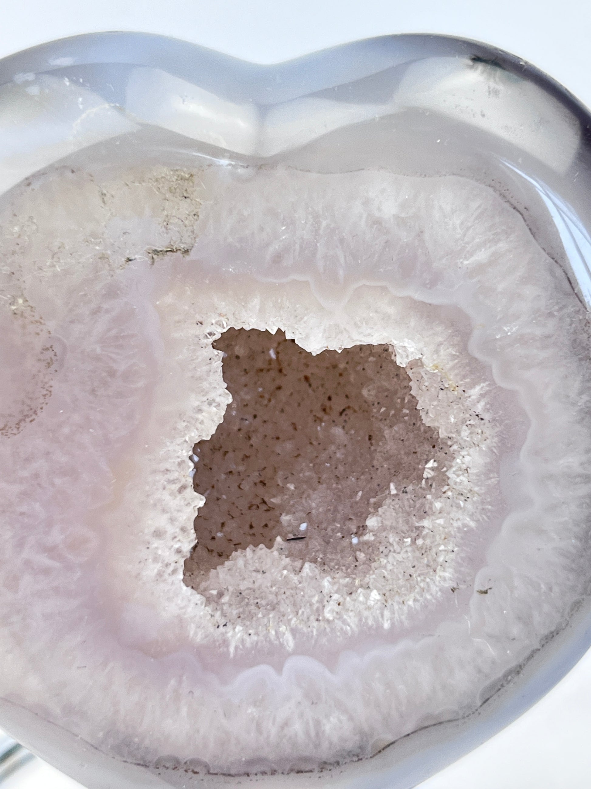 Druzy Dendritic Agate Hearts