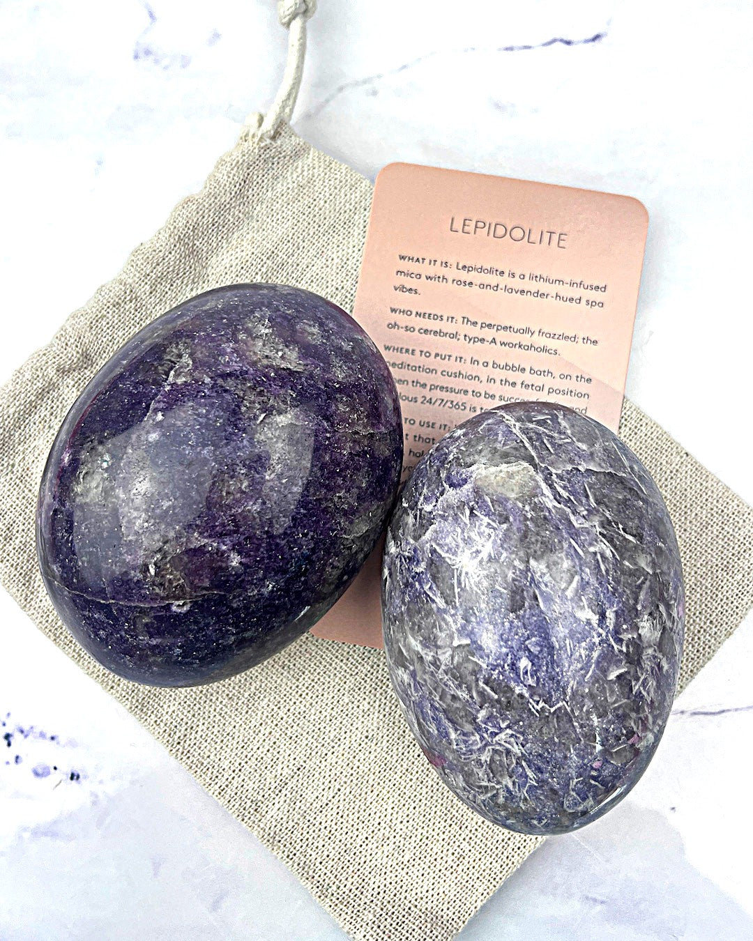 Lepidolite Freeform Palms