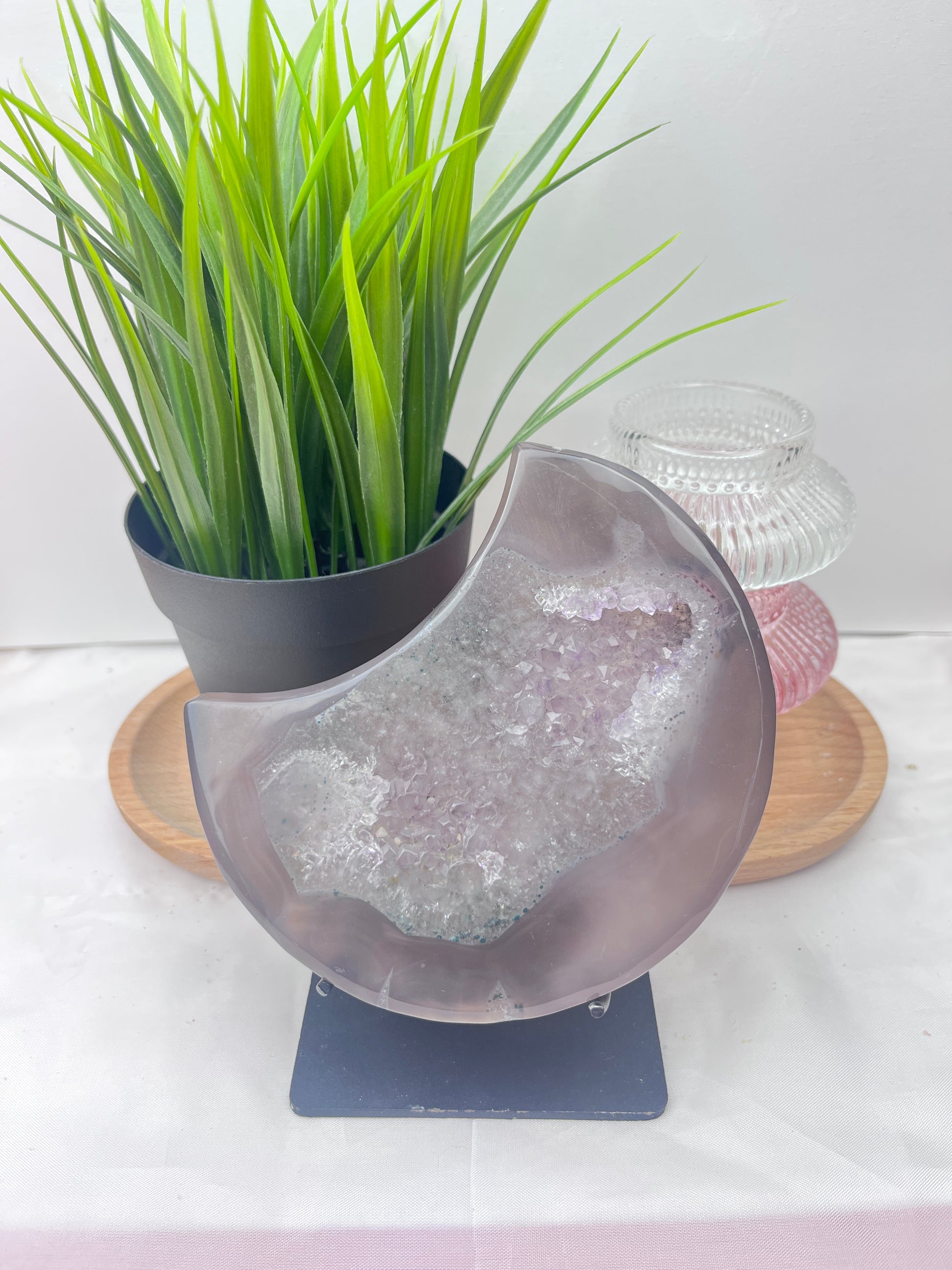 Druzy Agate Moon