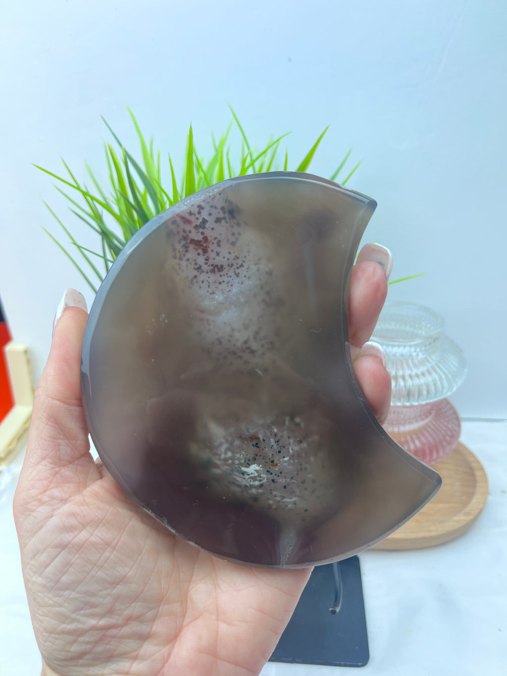 Druzy Agate Moon