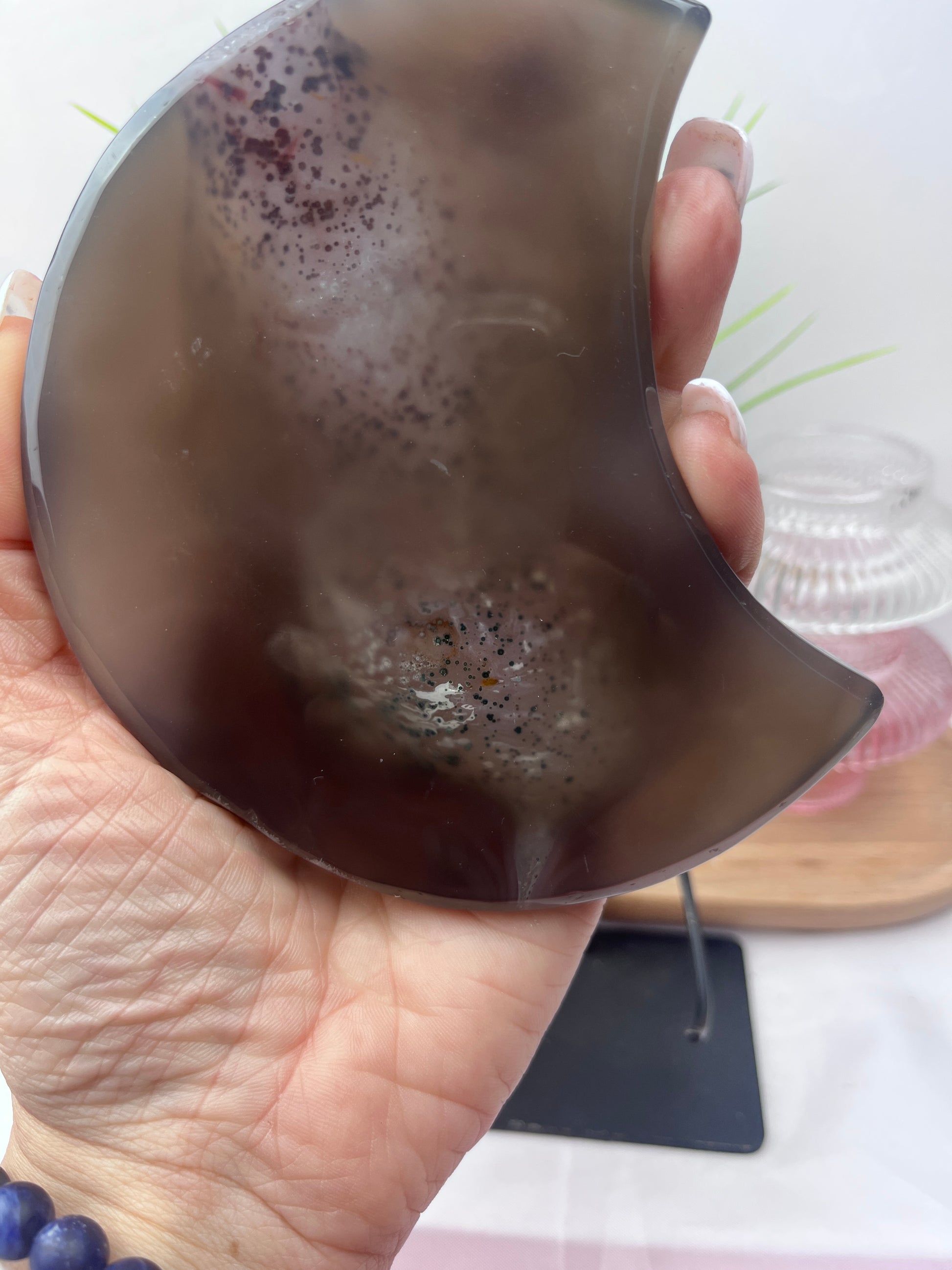 Druzy Agate Moon