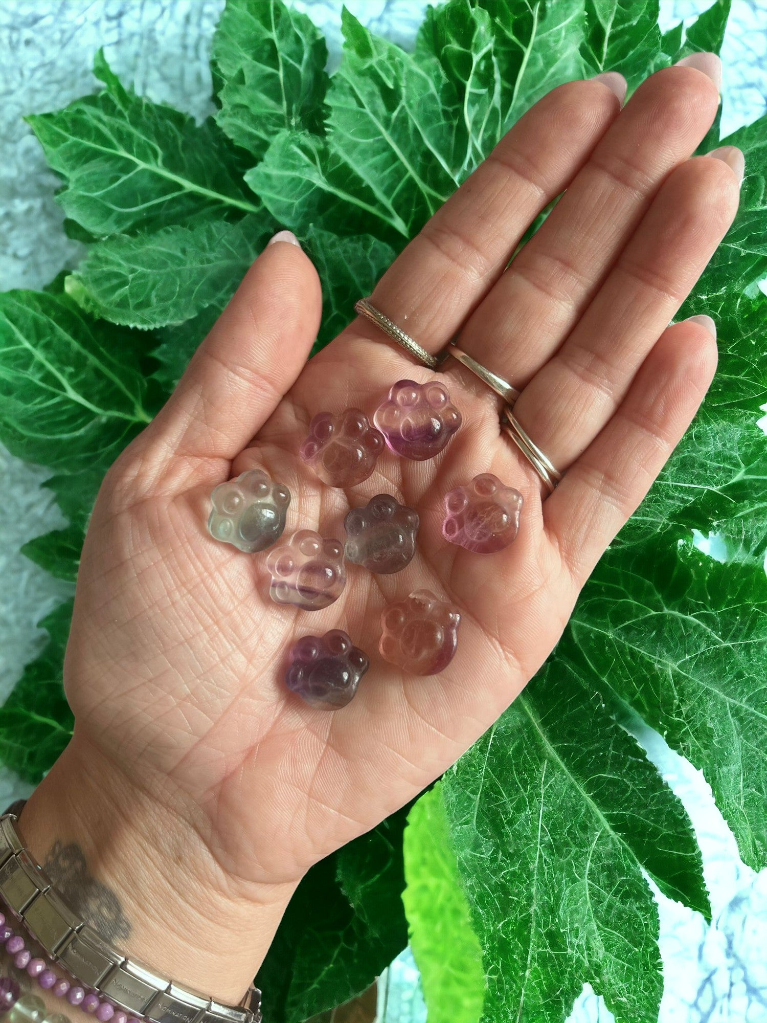 Mini Fluorite Paws