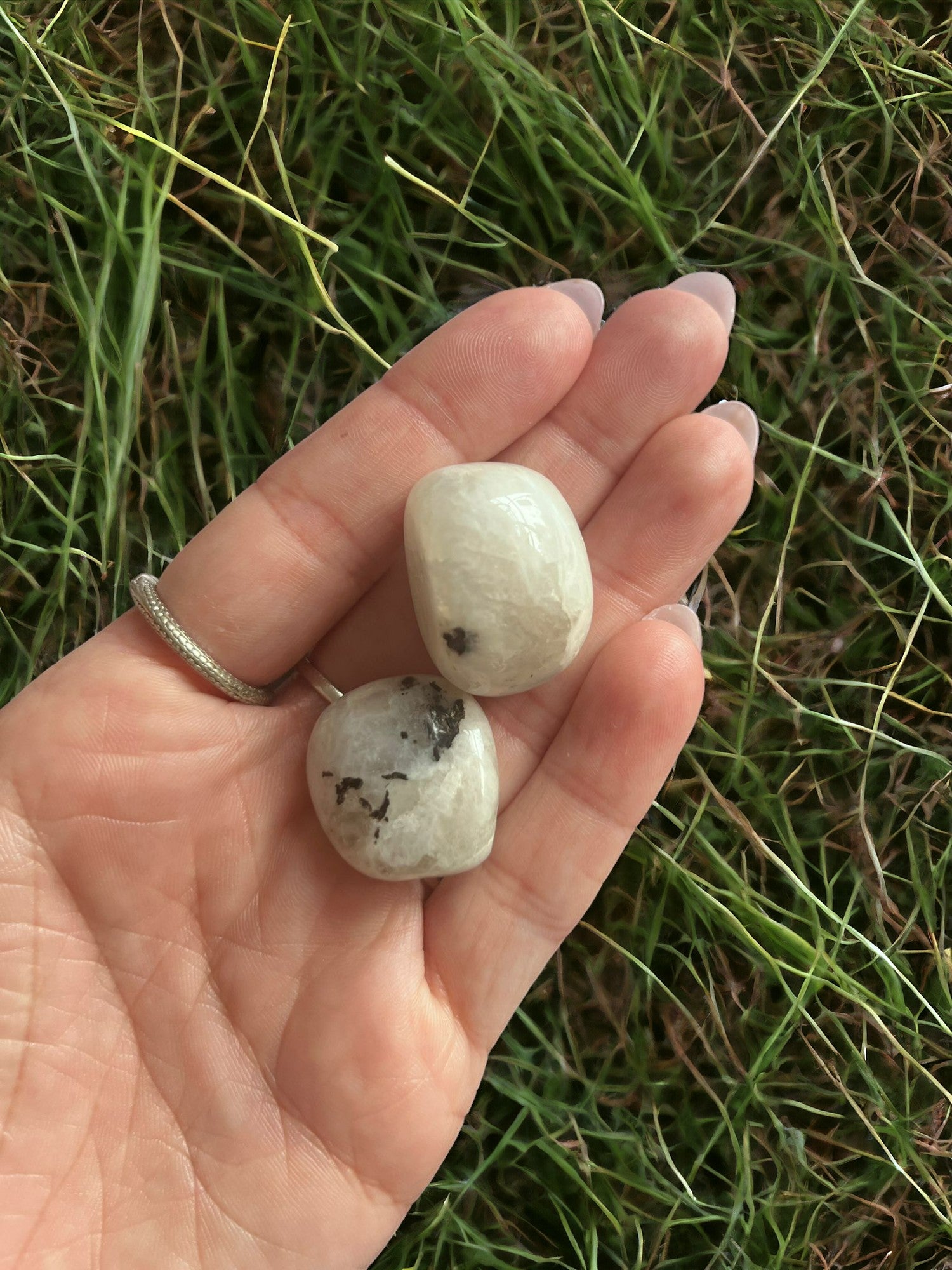 Rainbow Moonstone Tumble Stones