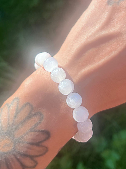 10mm Selenite Bracelet