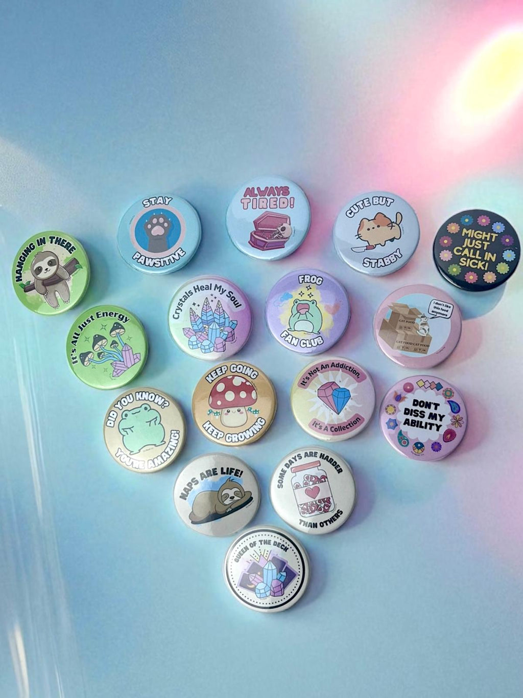 38mm Cute Individual Badges