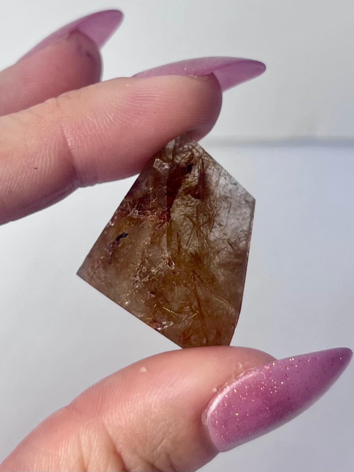 Golden Rutile Freeform Inclusions