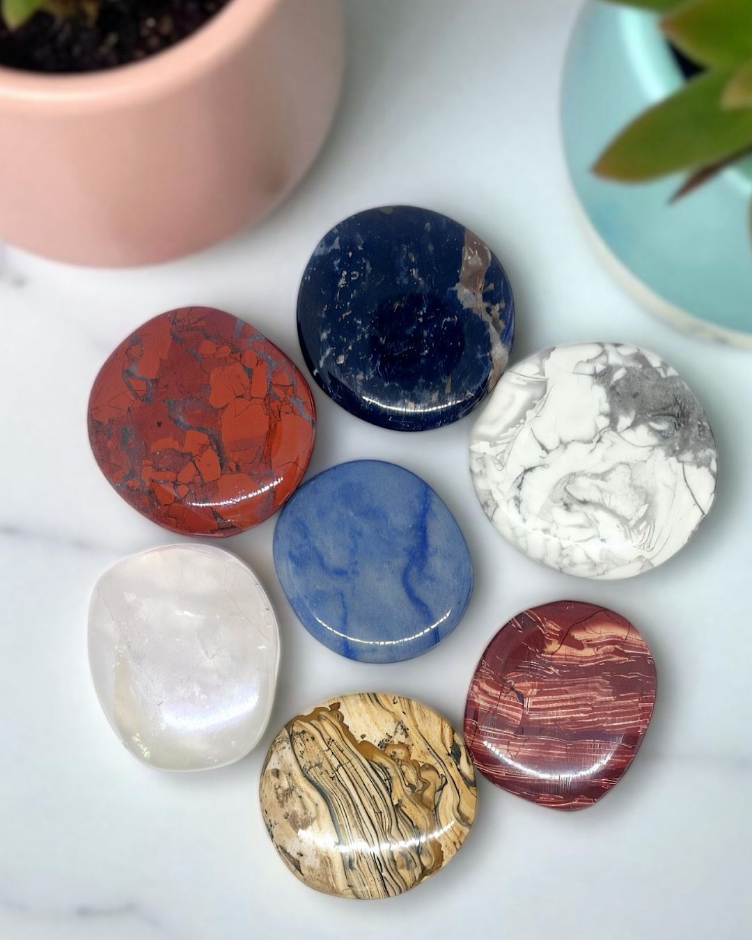 Various Thumb Worry Stones