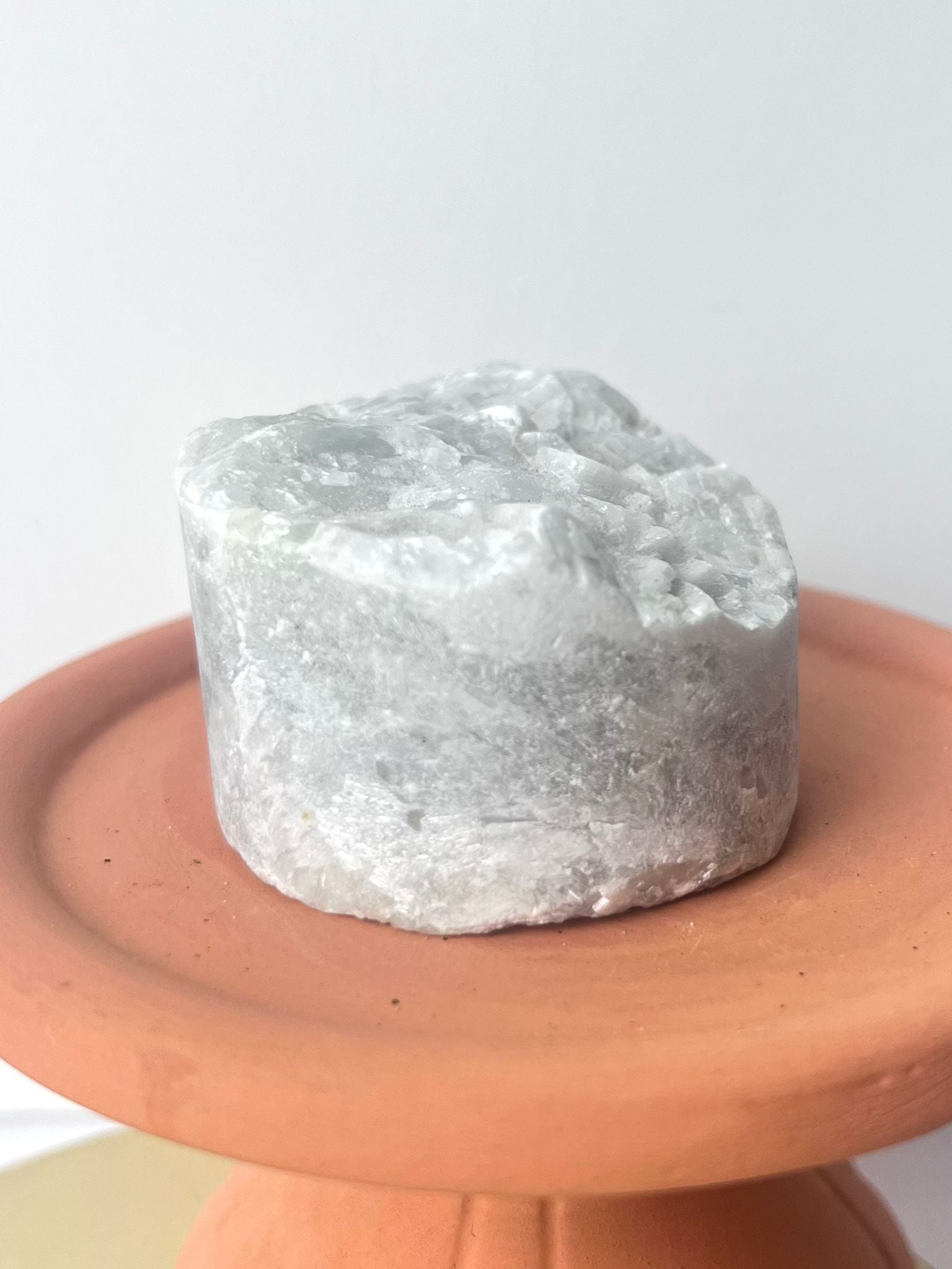 Blue calcite blocks