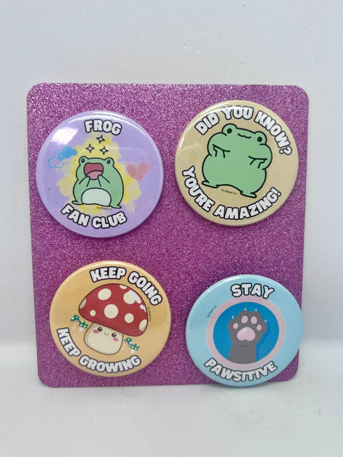 38mm Cute Badge Quad Sets