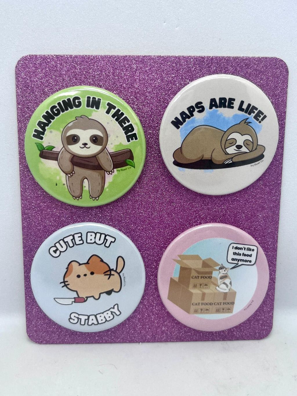 38mm Cute Badge Quad Sets
