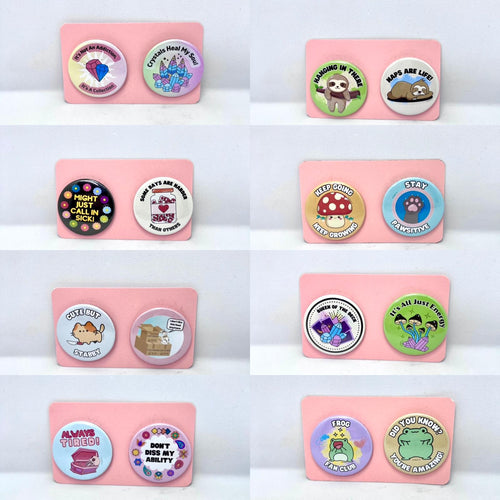 38mm Cute Badge Duo Sets
