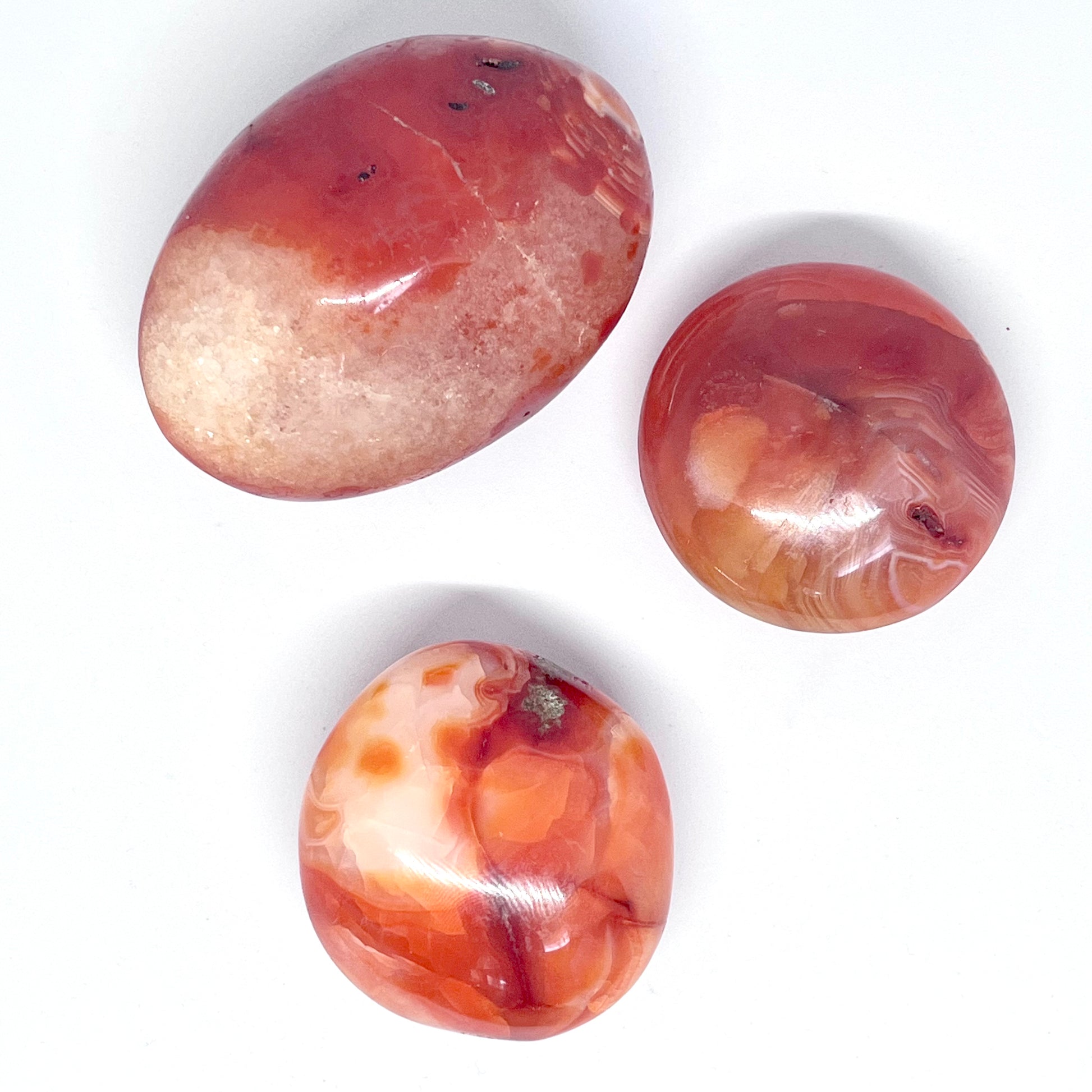 Carnelian Palm Stones