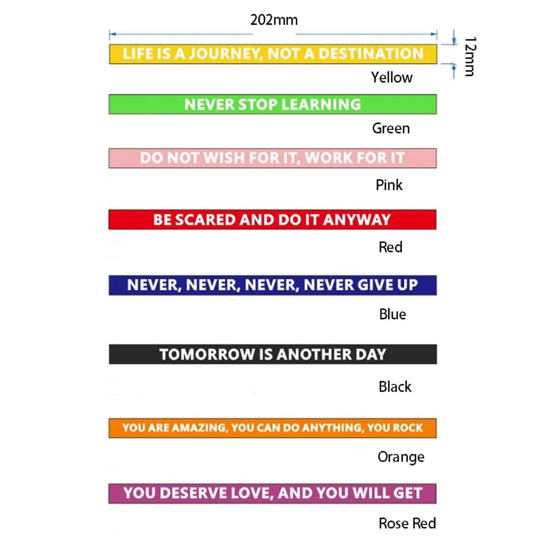 Motivational Wrist Bands