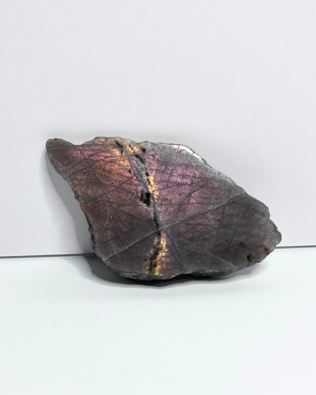 Labradorite Half Raw Slice
