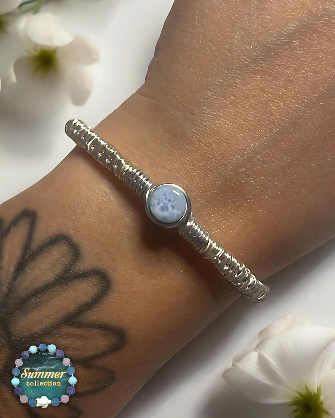 Larimar Bangle