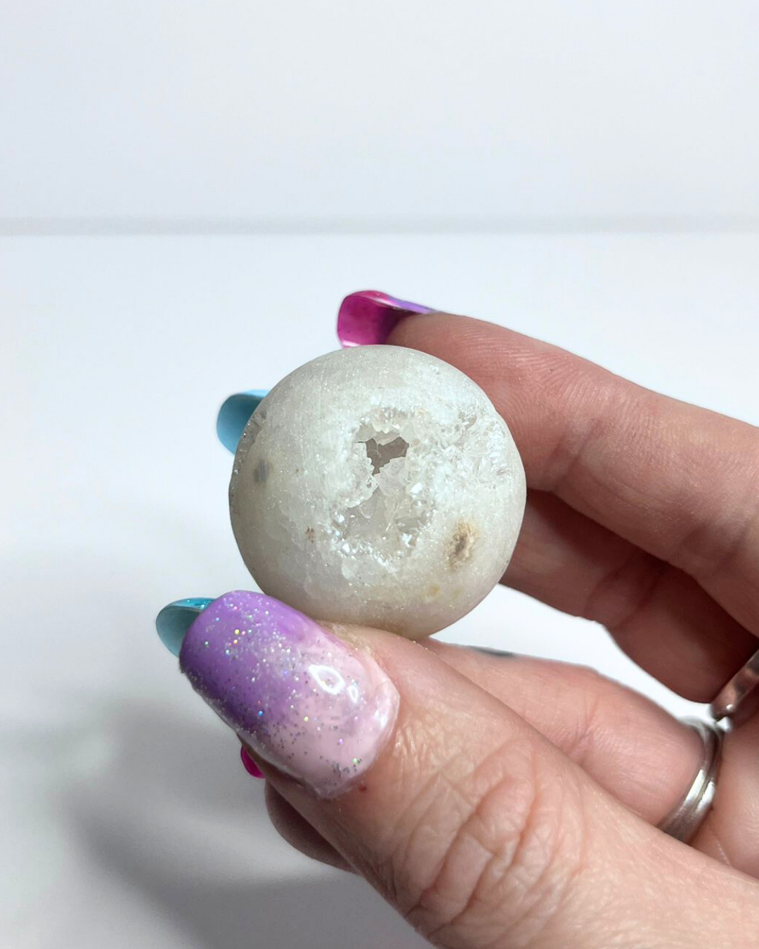 Saharan Angel Aura Druzy Sphere