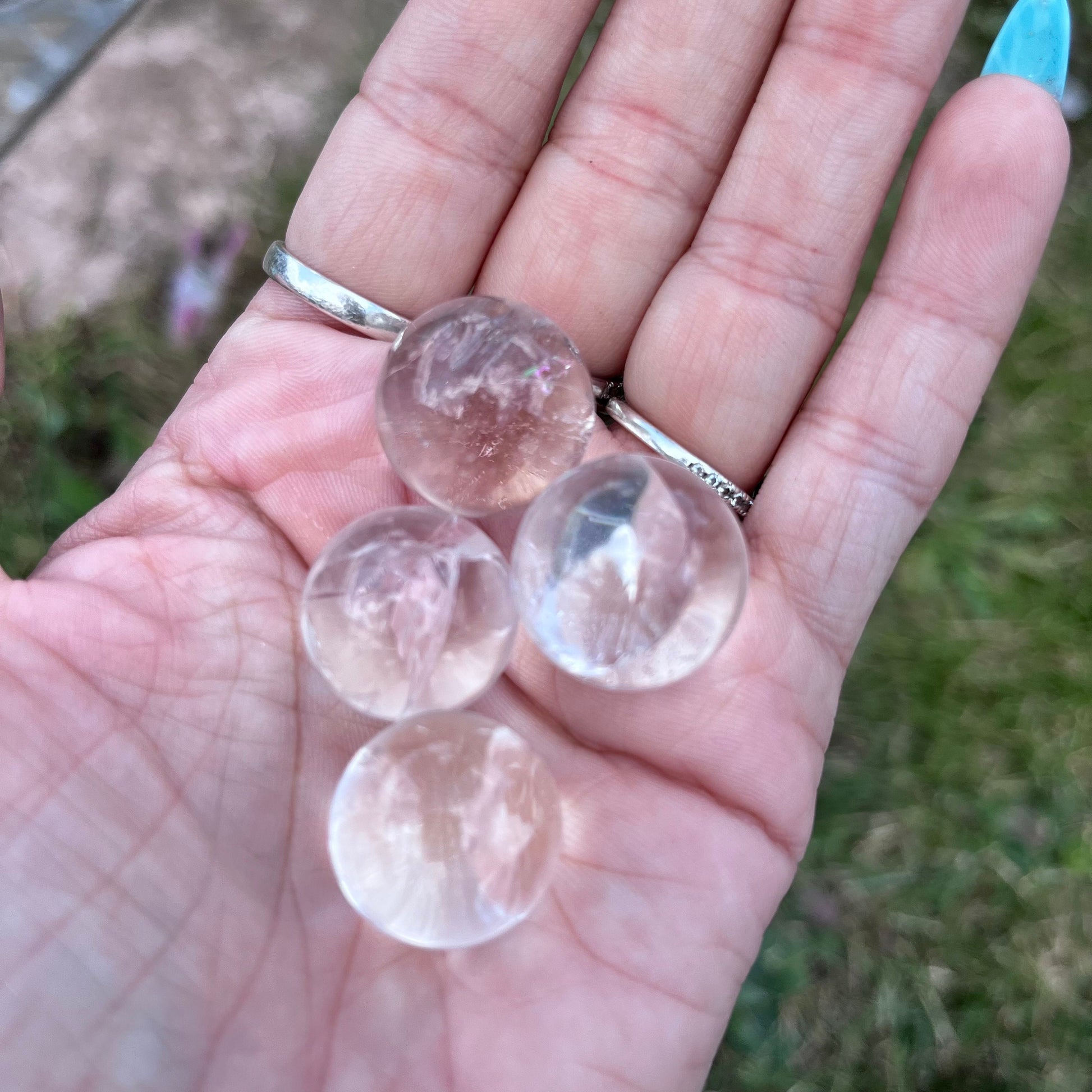 Rainbow Clear Quartz Sphere