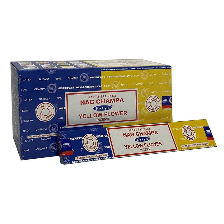 COMBO SATYA INCENSE - NAG CHAMPA YELLOW FLOWER